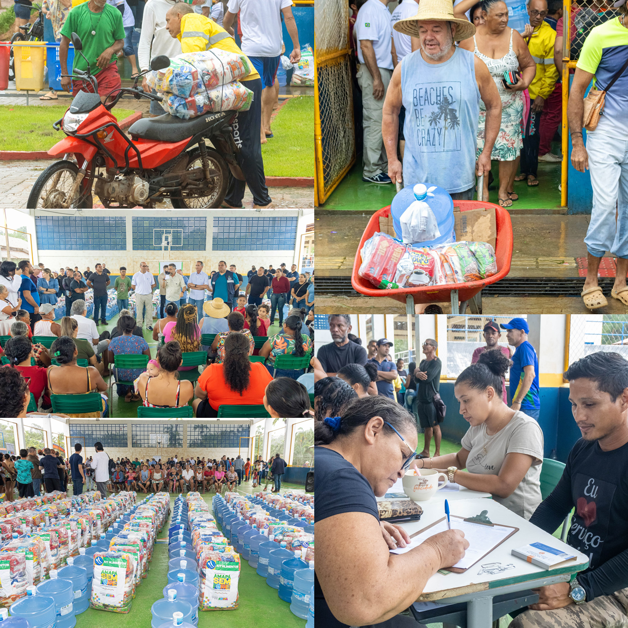 AÇÃO CONJUNTA NO DISTRITO DO CUPIXI - PORTO GRANDE, EM FAVOR DAS FAMÍLIAS AFETADAS NA REGIÃO.